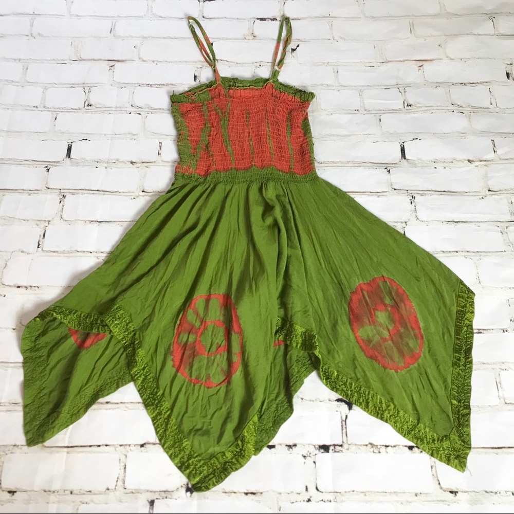Tie dye hippie fairy dress